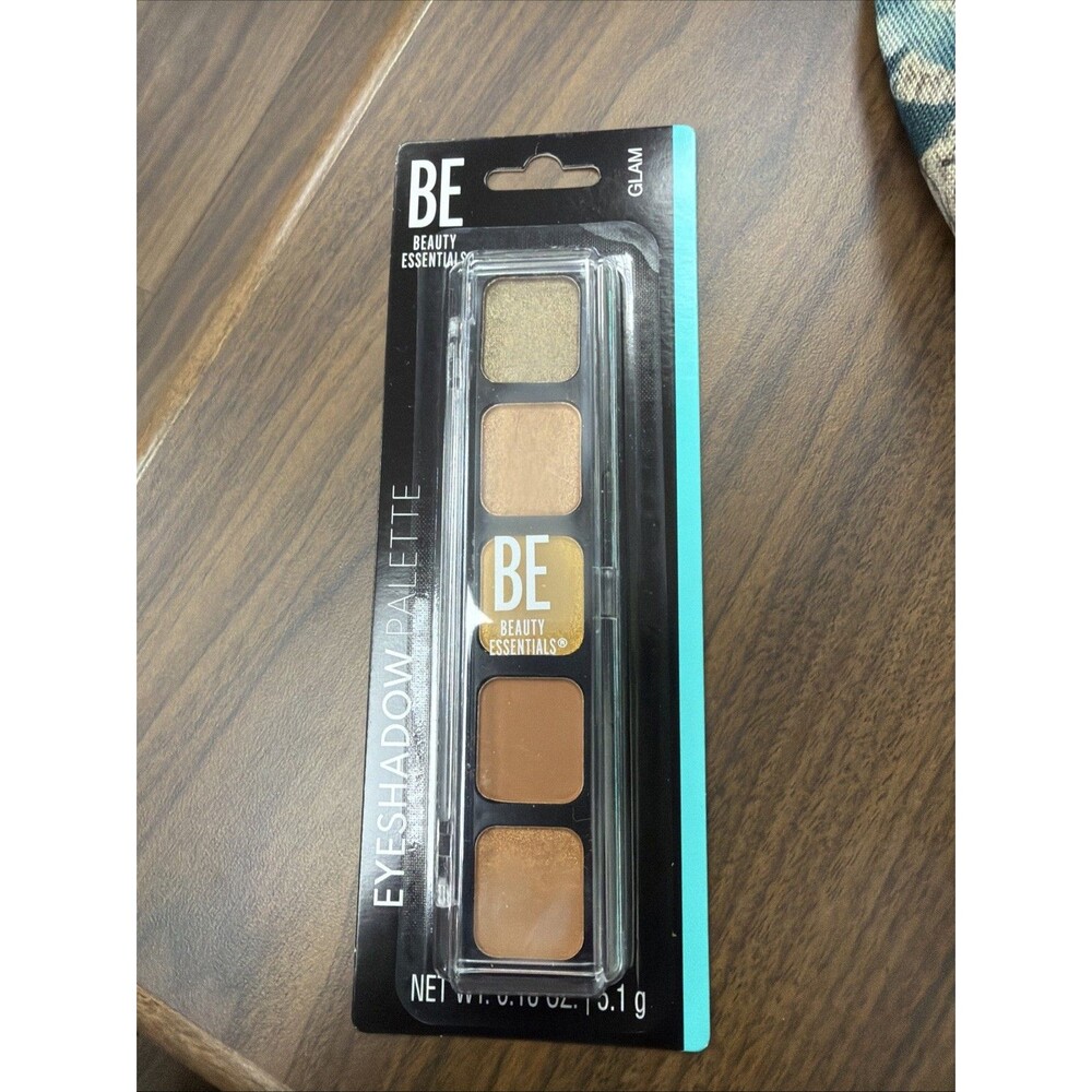 BE Beauty Essentials Eyeshadow 5 Color Palette New. Glam Brown & Golds New
